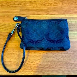 Coach Monogram Wristlet with Strap